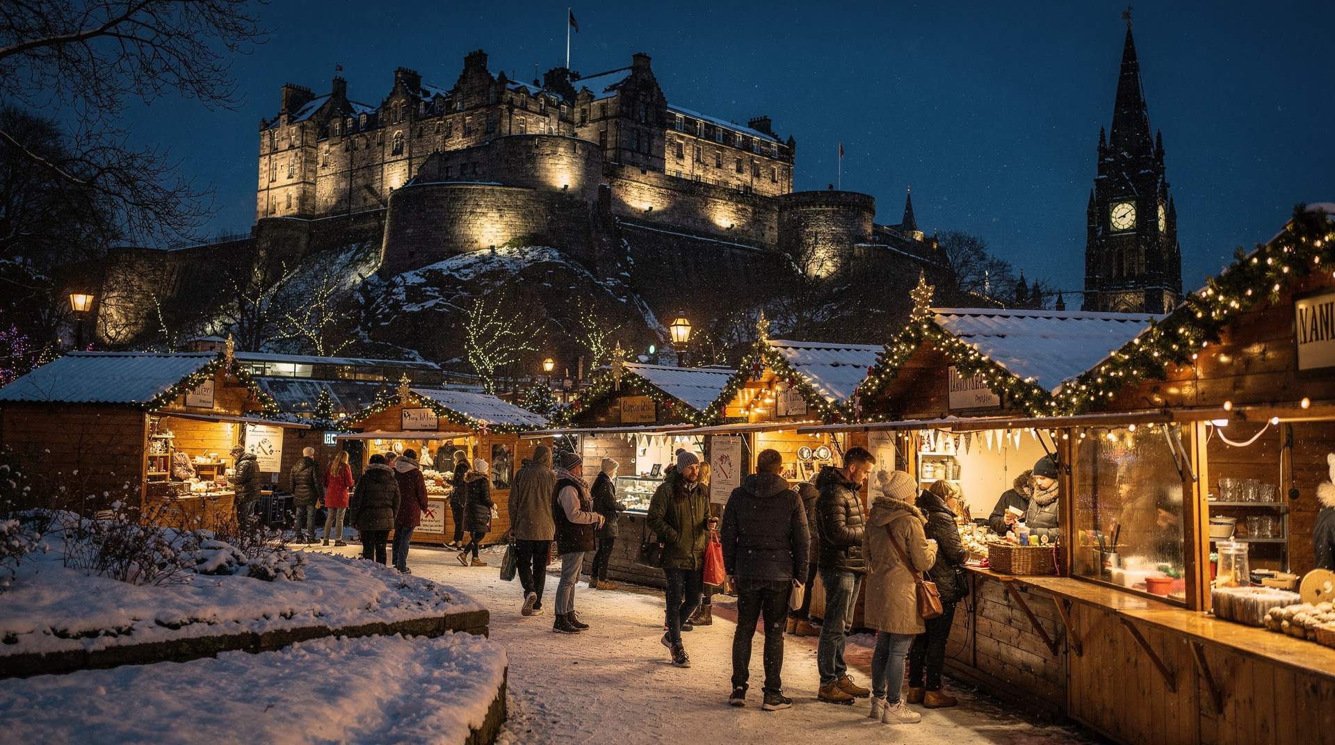 Edinburgh-Weihnachtsführer: Märkte, Events und Winterzauber — Edinburghs Weihnachtsmärkte, Eisbahn und festliche Events machen Dezember zu ein