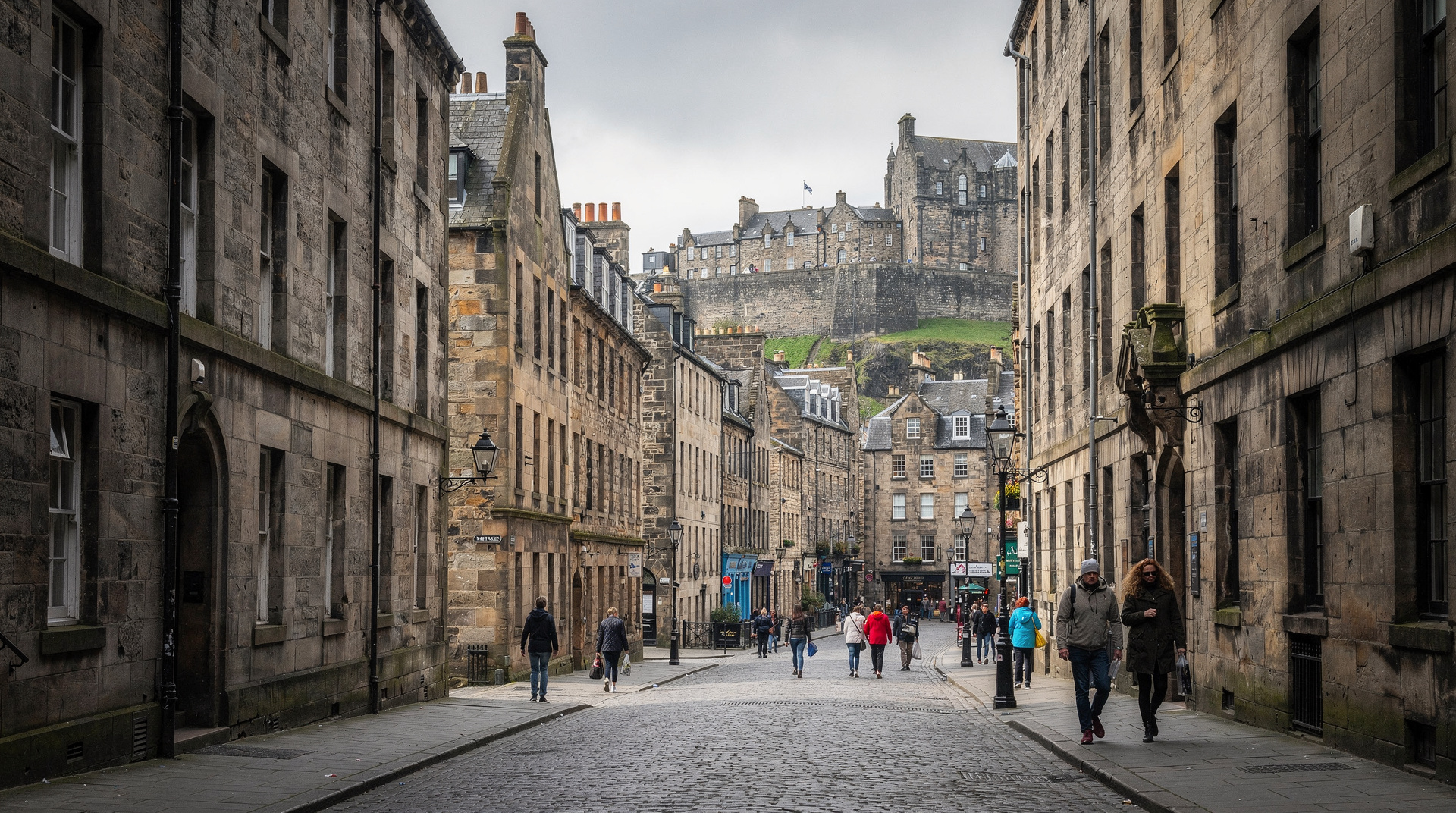 Der Royal Mile, Scotland