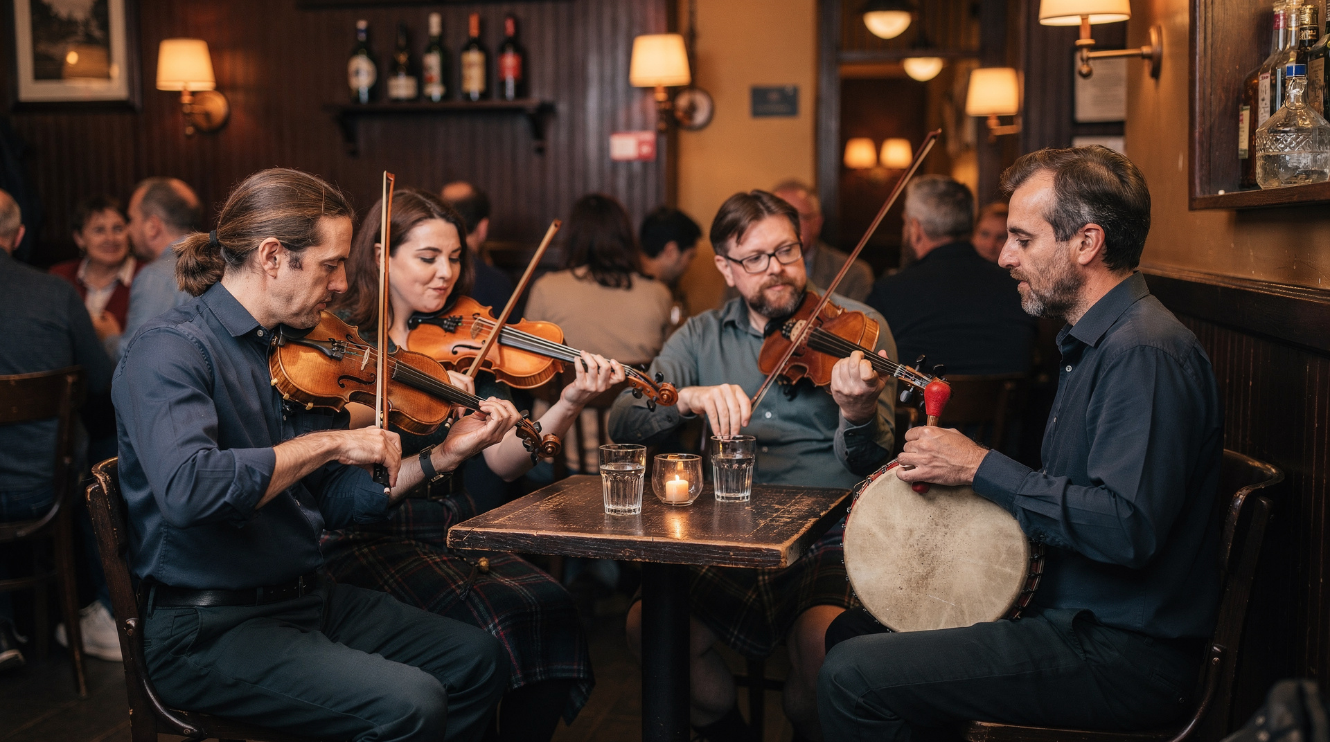 Música en directo en Edimburgo: locales, noches y qué reservar — Los mejores locales de música en directo en Edimburgo: sesiones folk en Sandy Be